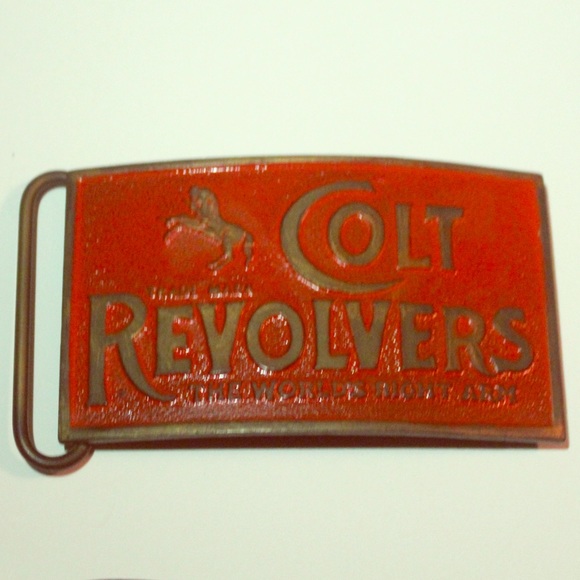 colt revolvers belt buckle